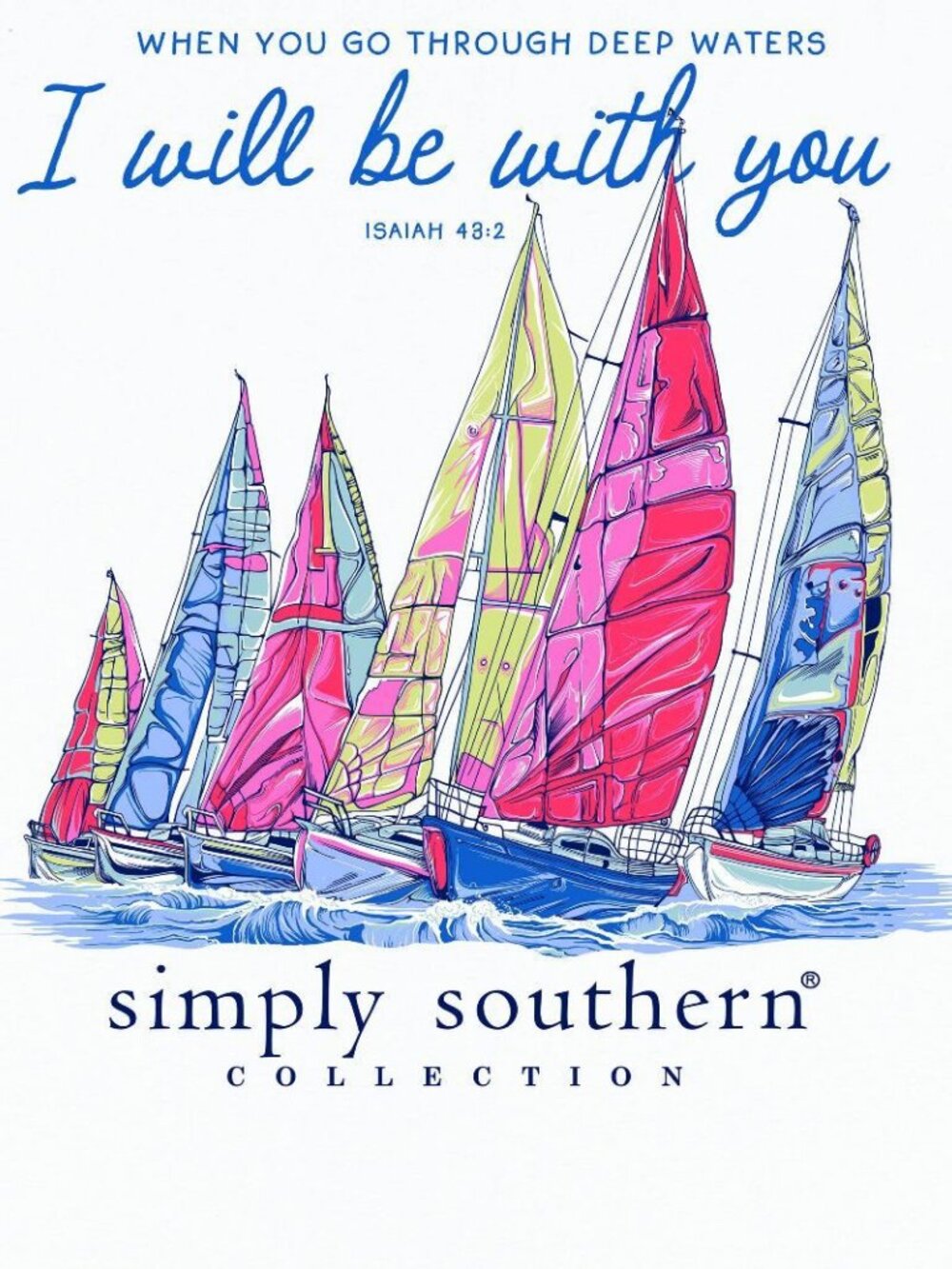 Deep Waters Simply Southern Shirt - Picture 4 of 4